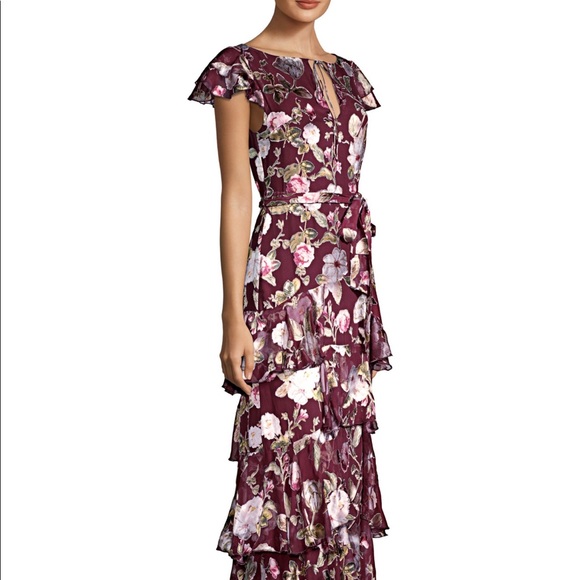 Alice and Olivia flutter sleeve ruffle dress - Picture 3 of 7